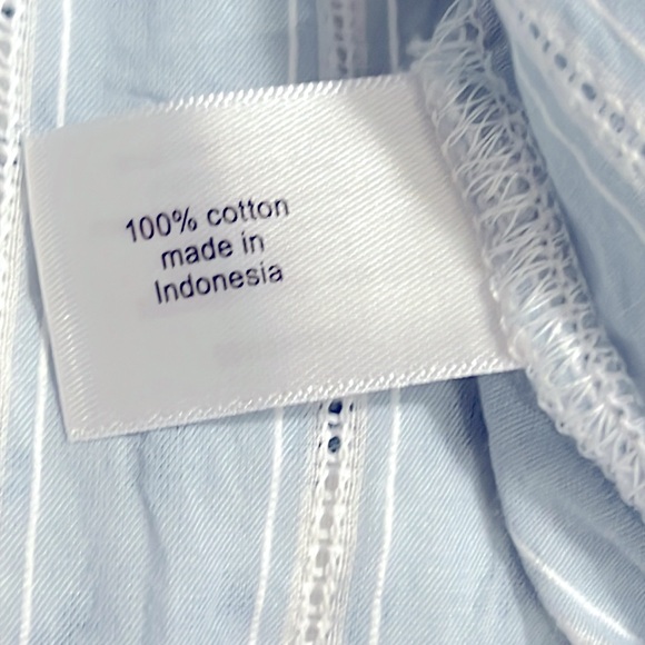 NWOT Lane Bryant Light Blue Ruffle Blouse size 24 - Picture 9 of 10